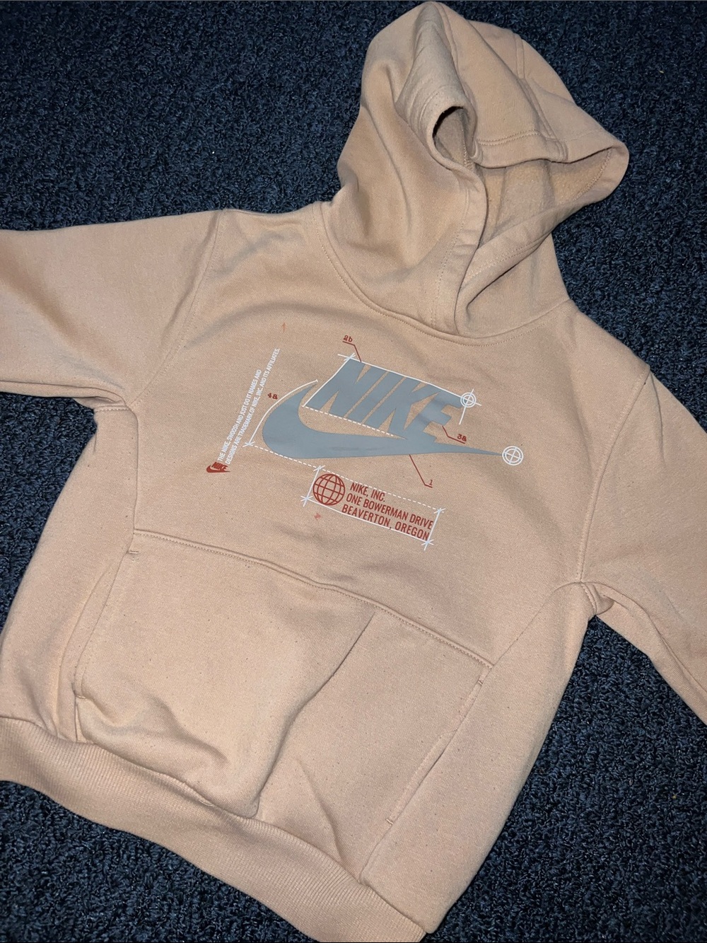 Nike Mixed Logo Hoodie, Sweatpants & Long Tee - Olive & beige - Picture 2 of 9